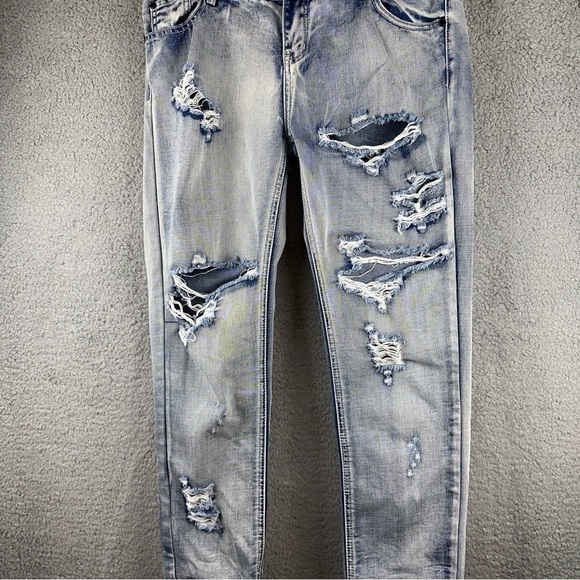 One by One Teaspoon Womens Jeans 31x29 Blue Awesome Baggies Low Waist Med Rise - Picture 6 of 12